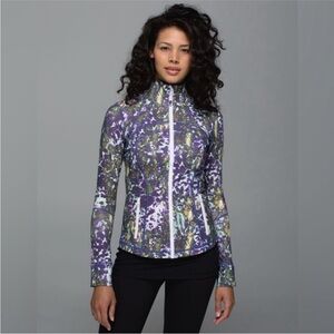 lululemon athletica Define Purple Floral-Print Zip Jacket
